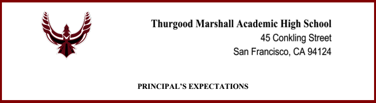 banner for principals expectations