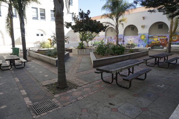 cafeteria courtyard