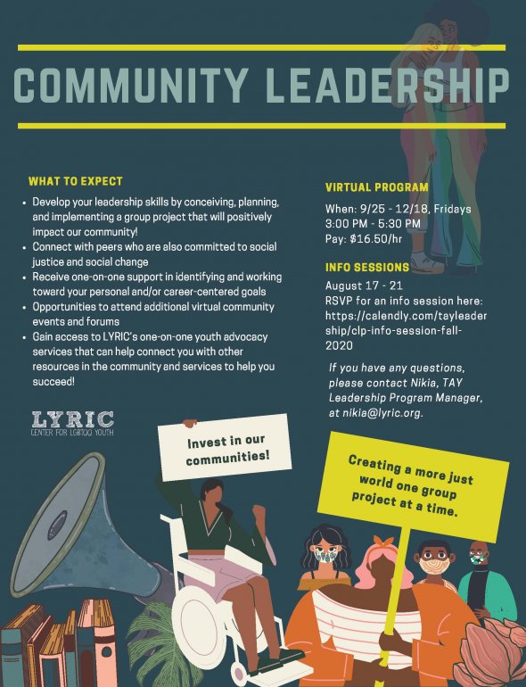community leadership flyer