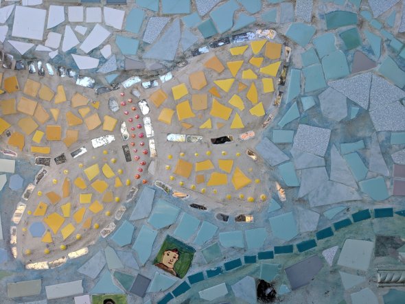 picture of butterfly from tile mural