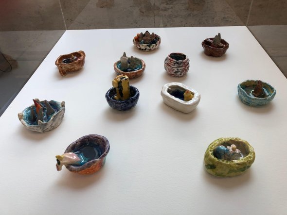ceramics art pieces created by children
