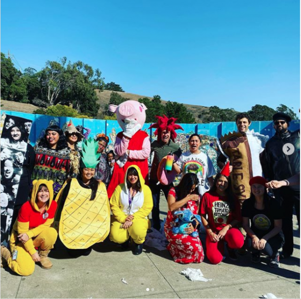 VVMS Staff in Halloween costumes