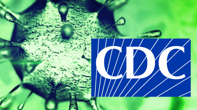 Virus picture and CDC logo