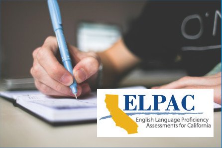 Student taking ELPAC English test