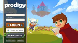 image of Prodigy login screen