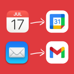 Move to Gmail and Google Calendar