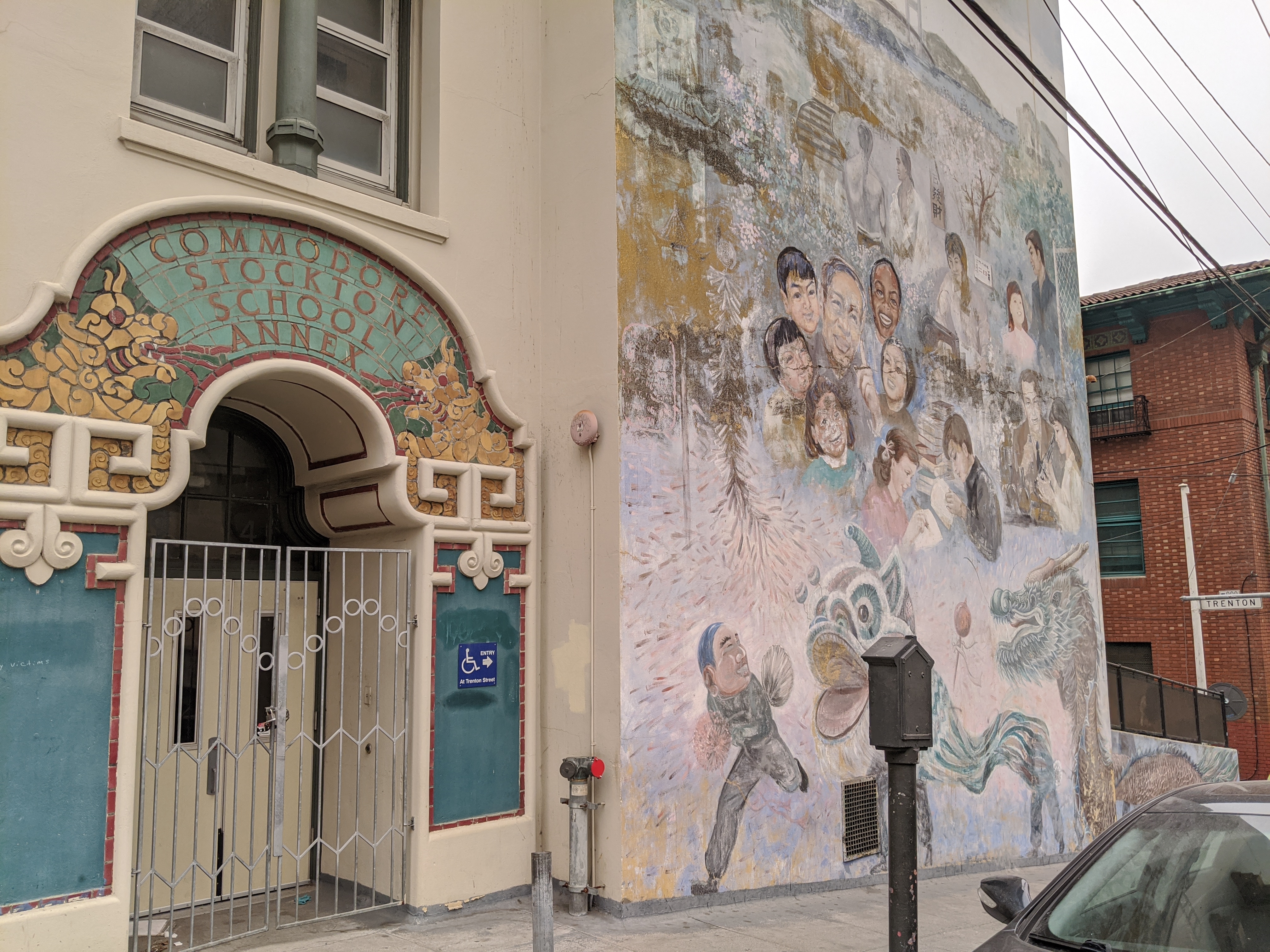 Commodore Stockton school building