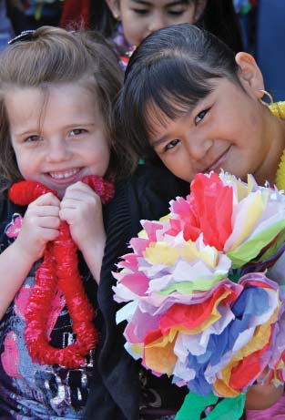 Two Bessie Carmichael students