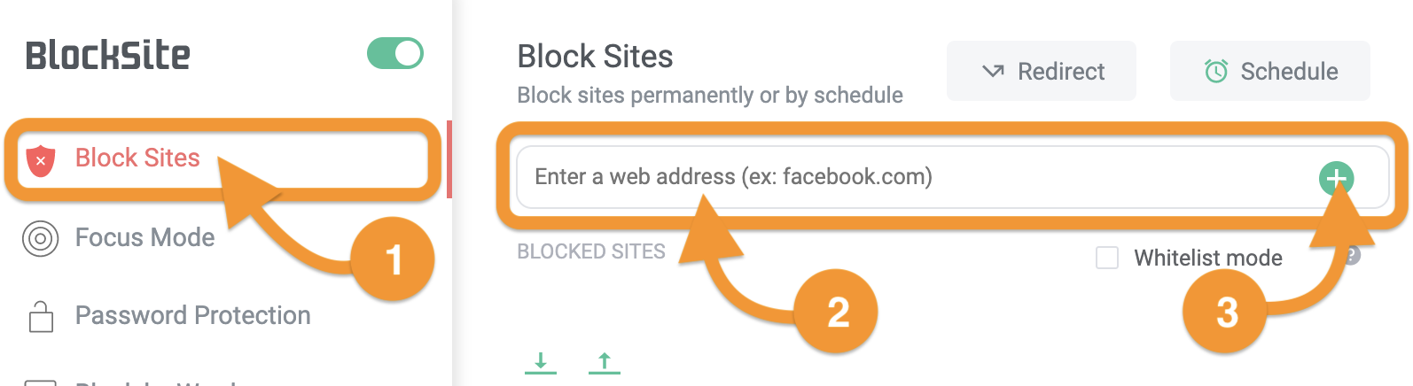 Adding more blocked sites
