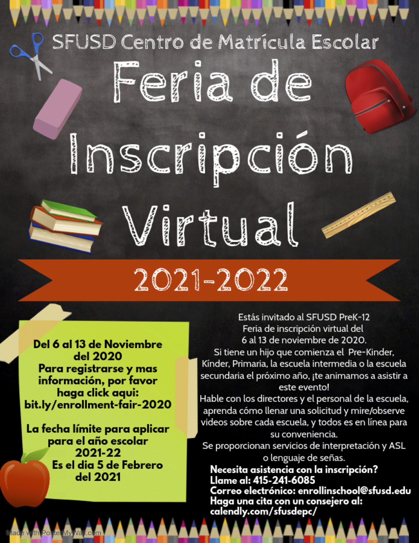 Enrollment Fair Flyer (Spanish)