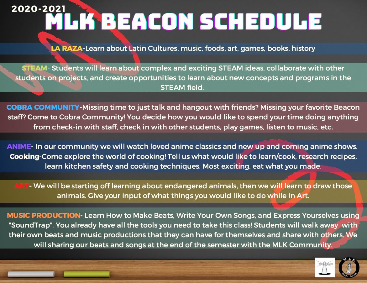 Beacon After School Schedule 2