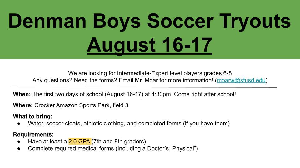Boys' Soccer