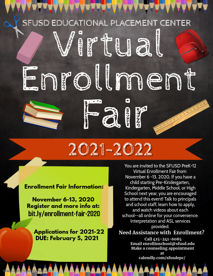 enrollment fair flyer