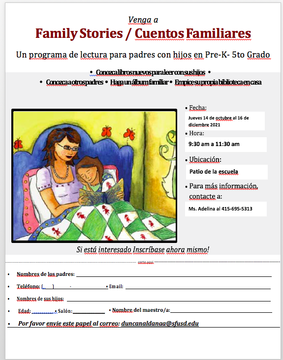 Cuentos Familiares Workshop