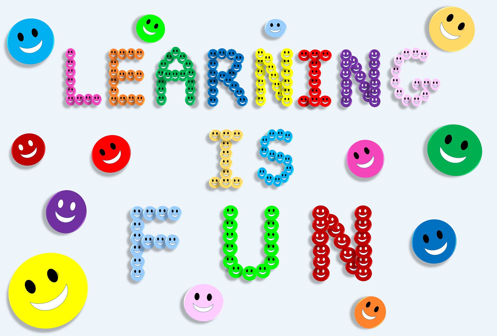 Learning is fun with smiley faces