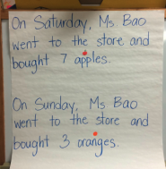 3-read pre-K/K sample statements