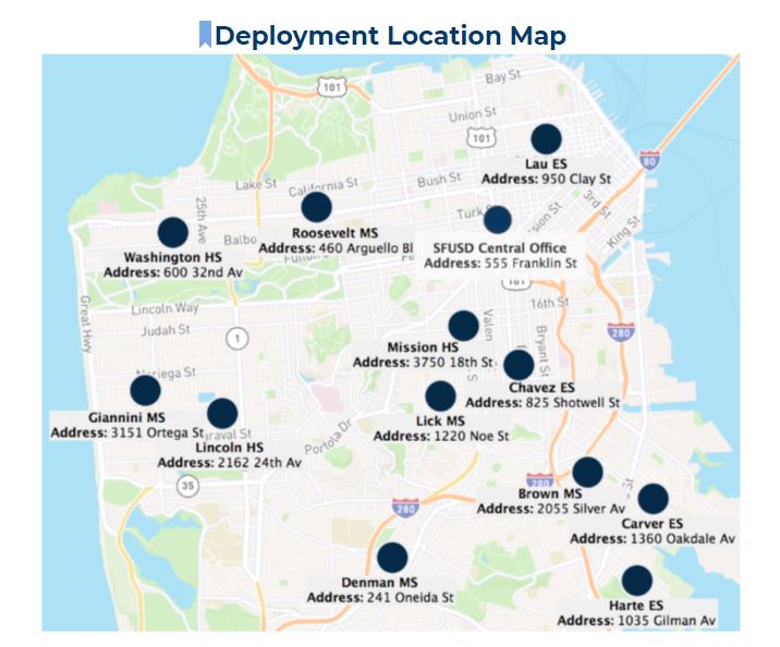 Laptop Deployment Map