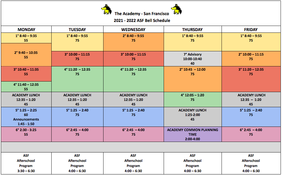 Calendars | Sfusd