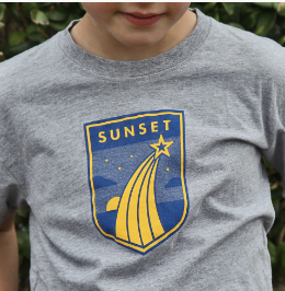 Gray Sunset logo t-shirt