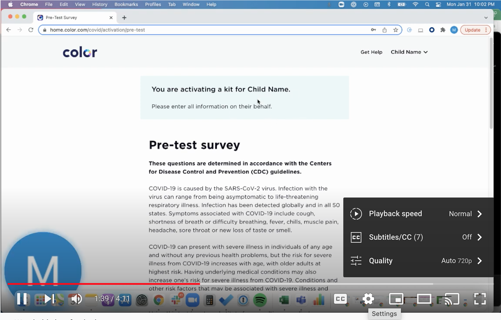 YouTube settings to select language