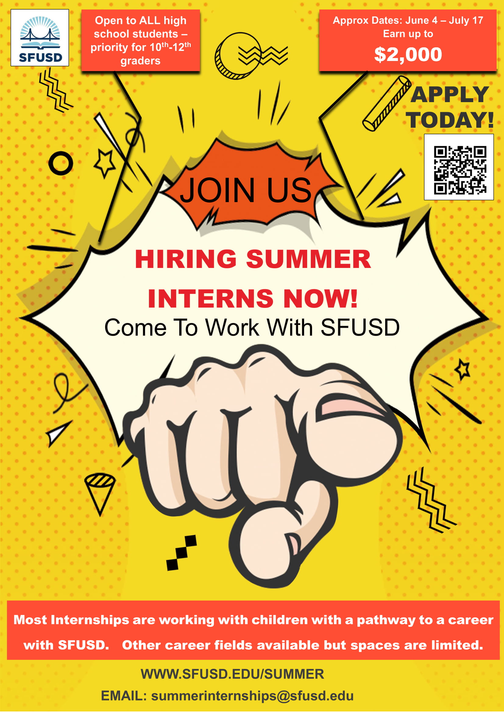 Summer Internships SFUSD