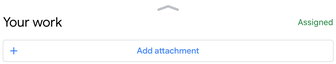 Google Classroom add attachment button (iPad)