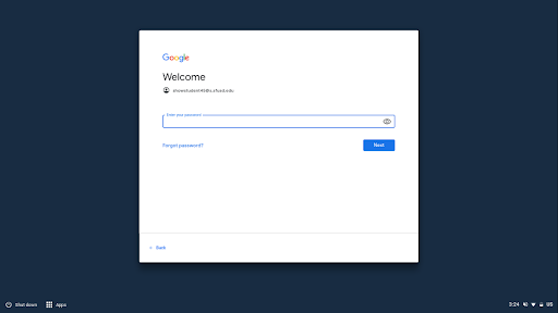 Welcome Screenshot