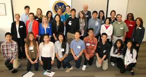 Group of students at the US Securities Dept.