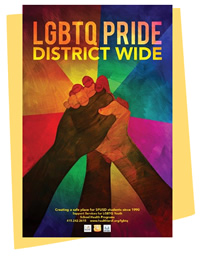 LGBTQ pride district wide poster