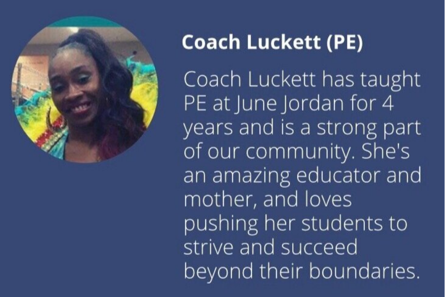 Coach Luckett - PE teacher
