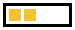 Progress bar with 2 of 4 blocks filled in yellow
