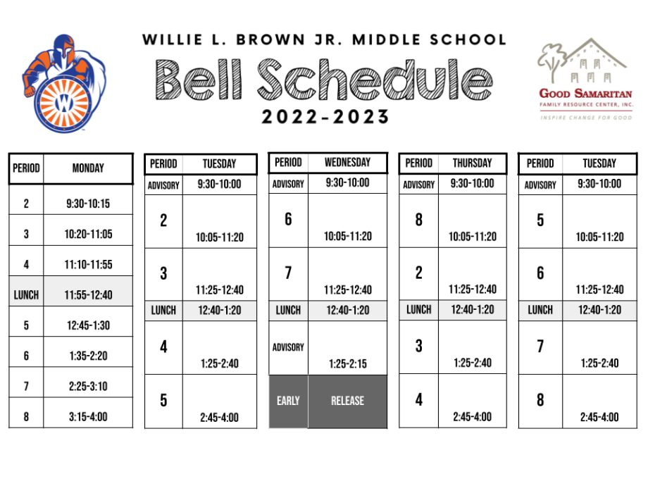 Picture Bell Schedule