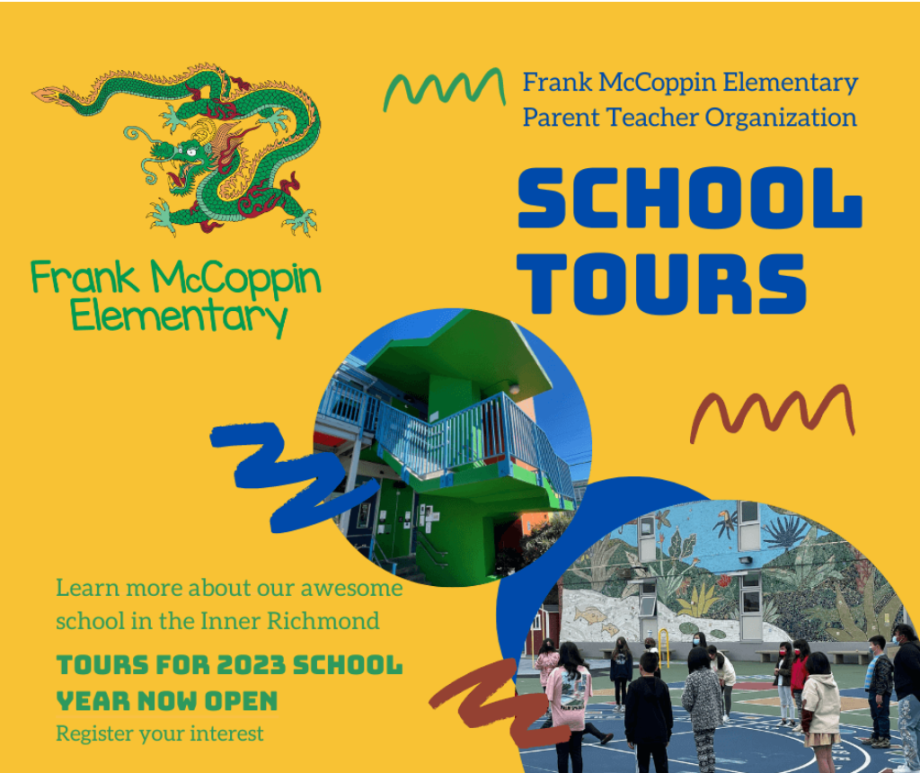 School Tours: Learn more about our awesome school in the Inner Richmond