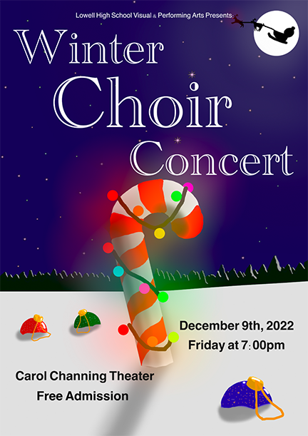 Winter Choir Concert December 9th at 7pm in the Carol Channing Theater, admission free