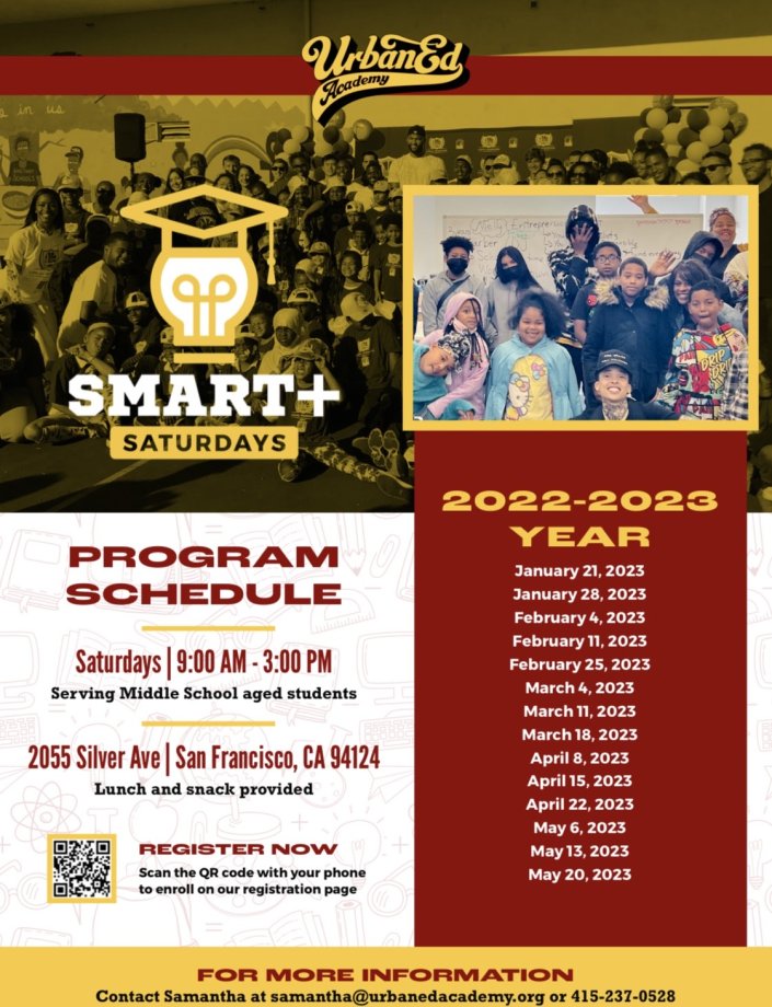 Urban Ed Academy Flyer Info and Dates