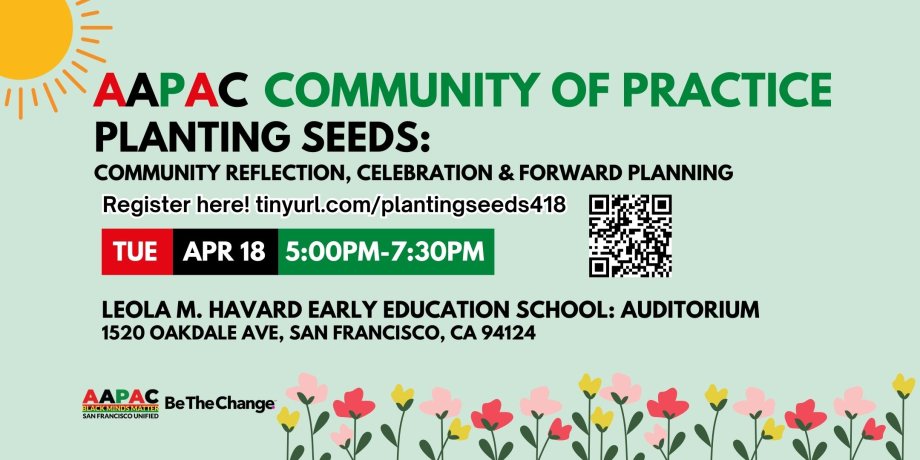 Planting Seeds Flier with meeting details 