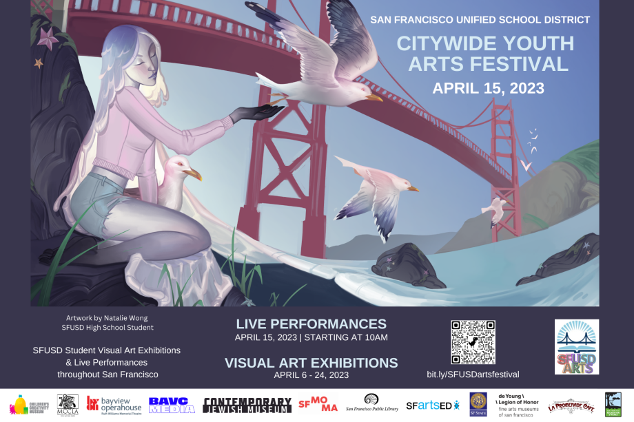 Poster for Citywide Arts Festival showing Golden Gate Bridge