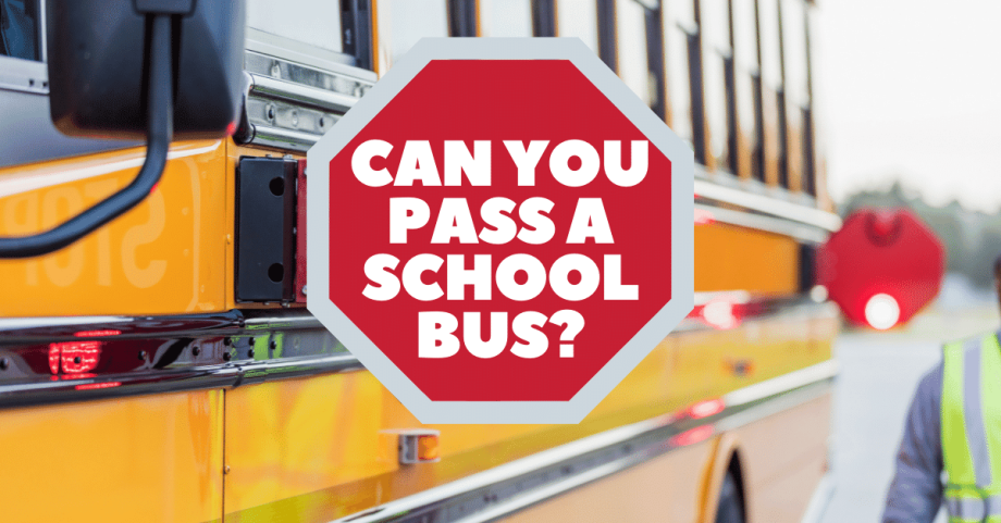 Can you pass a school bus