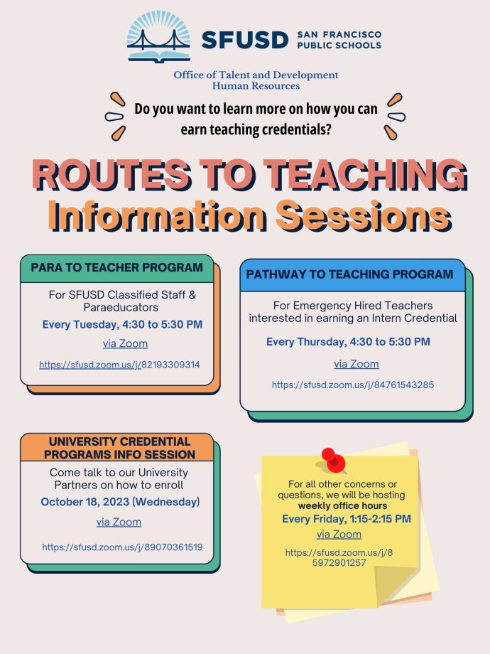 Routes to Teaching Poster