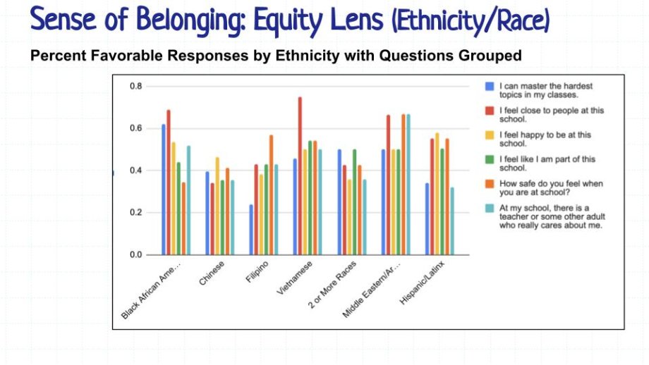 MLK Sense of Belonging Fall 2023 Ethnicty Data