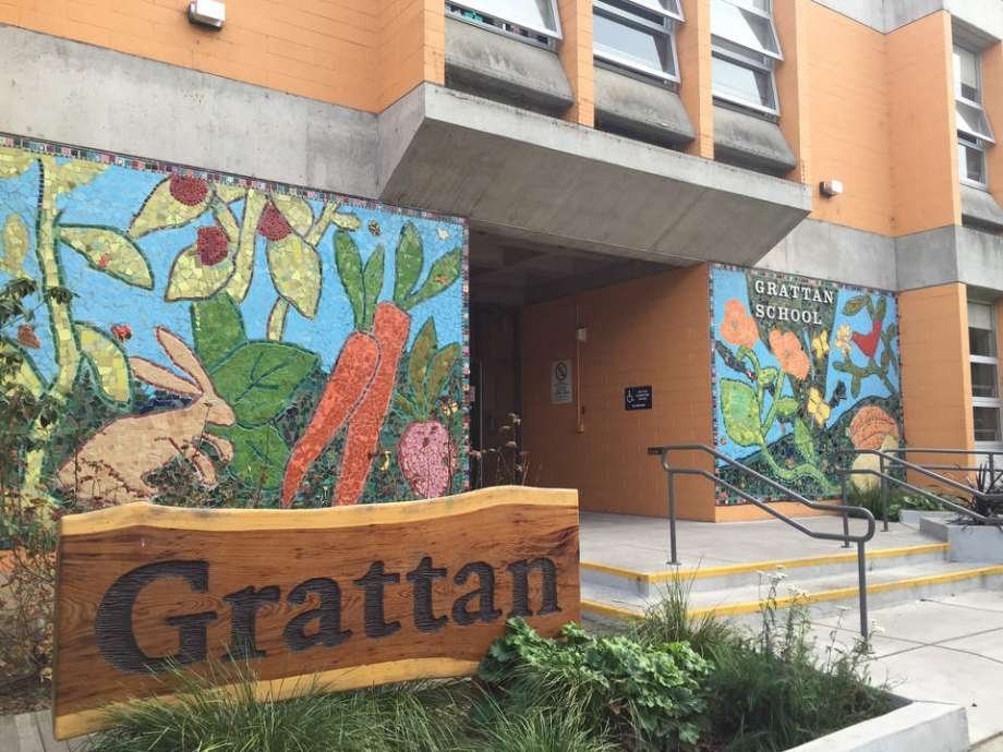 Front of Grattan School