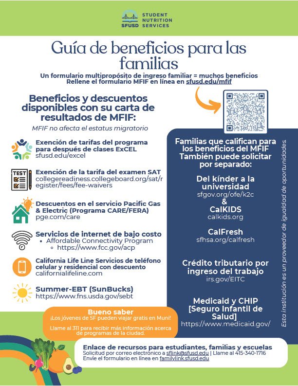 Family Benefits Guide 2025 Spanish