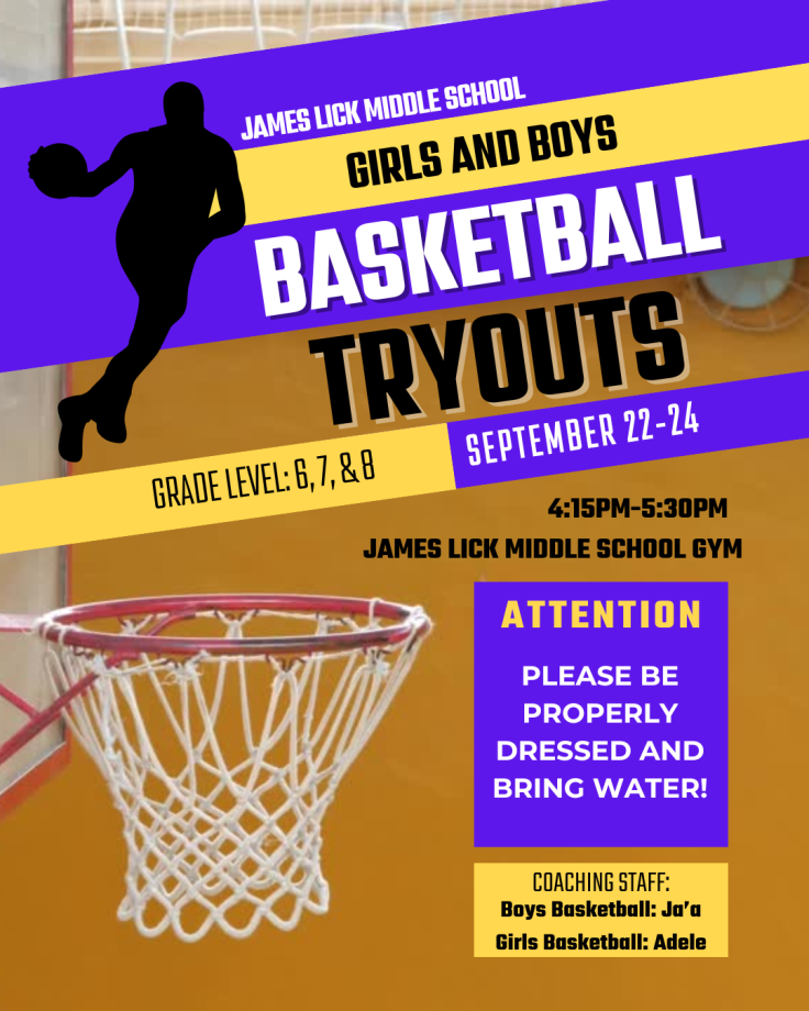 info for basketball tryouts