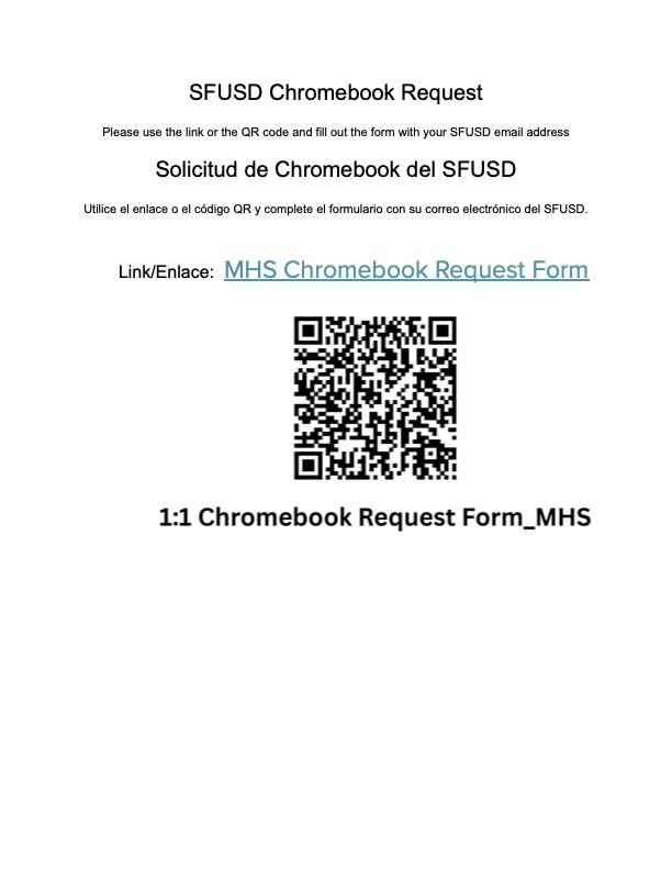 Chromebook Request QR code