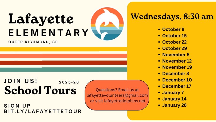 Lafayette Elementary School Tour Schedule