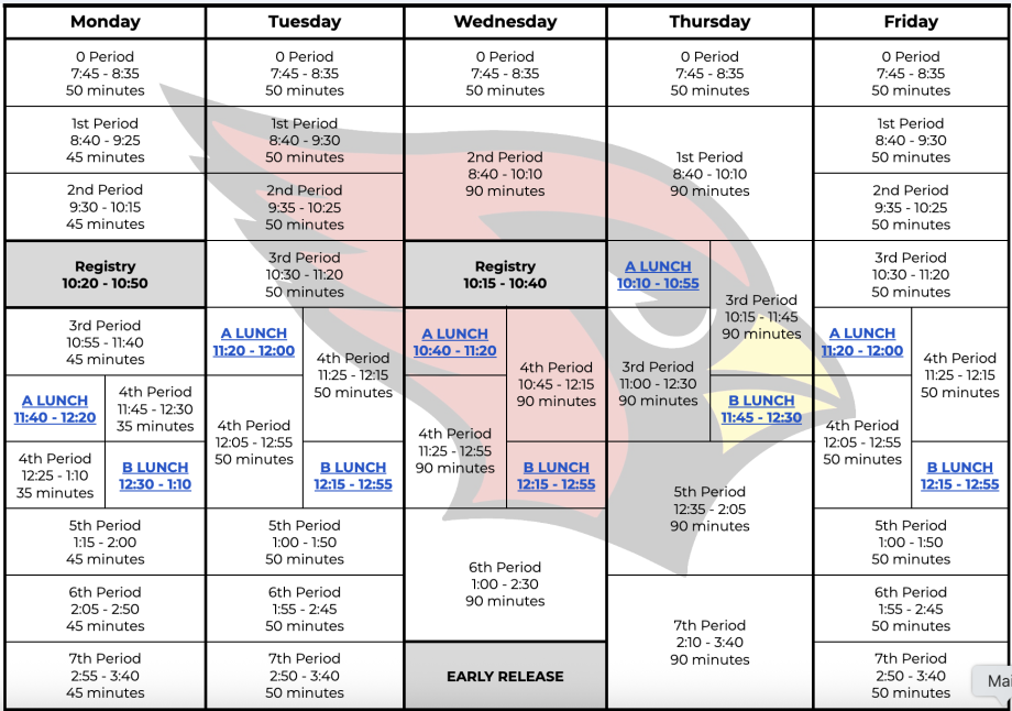 Regular Bell Schedule