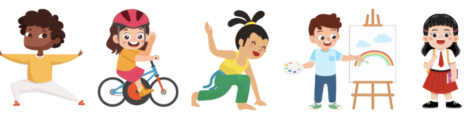 Variety of images of students doing extra curricular activities.