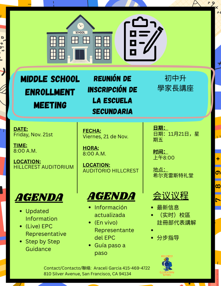 Middle School Enrollment Meeting