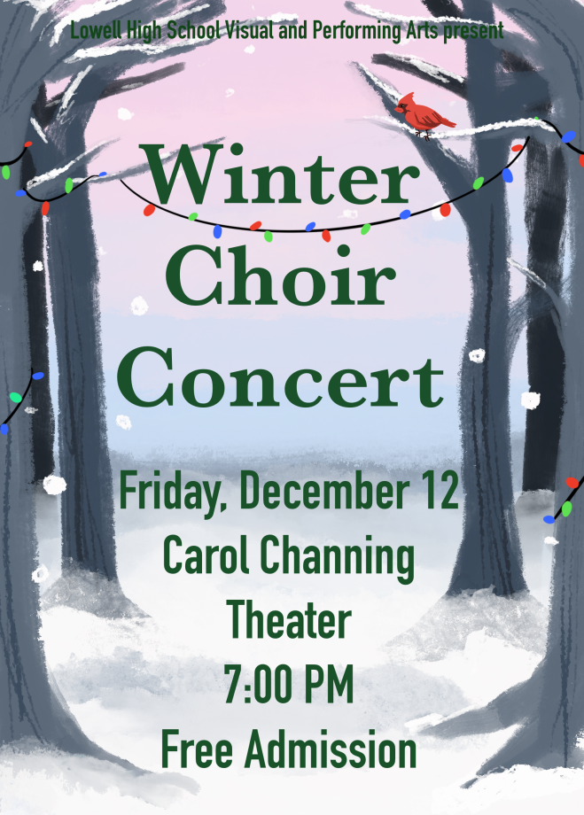 Winter Choir Concert December 12, Free Admission, Carol Channing Theater