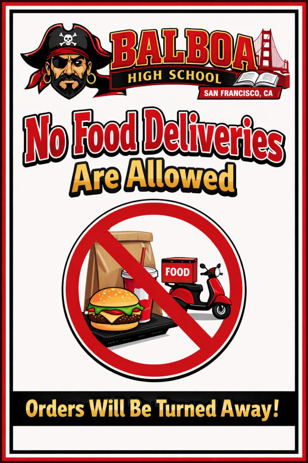 No Food Deliveries at Balboa